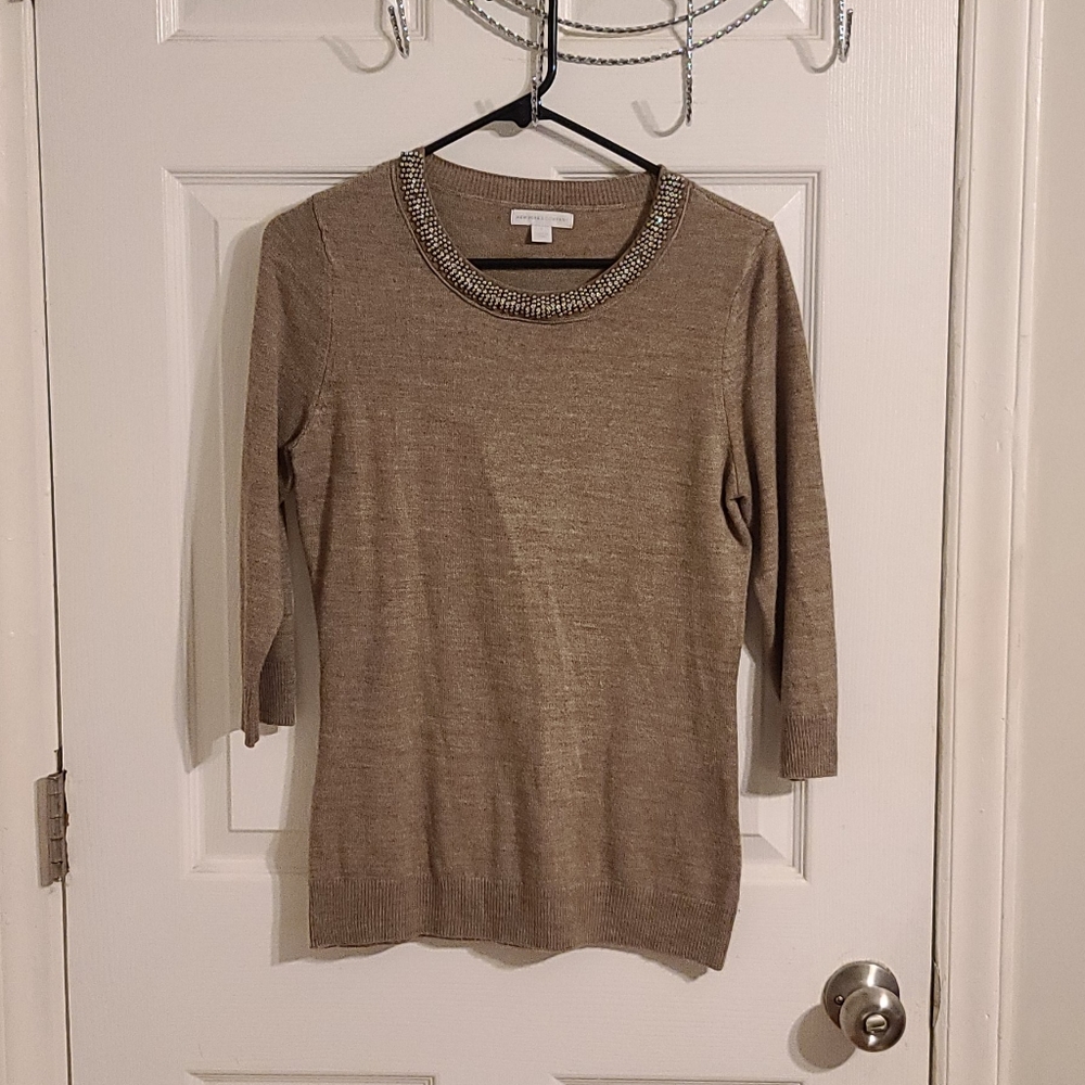 NY&C Quarter Sleeve Sweater Top